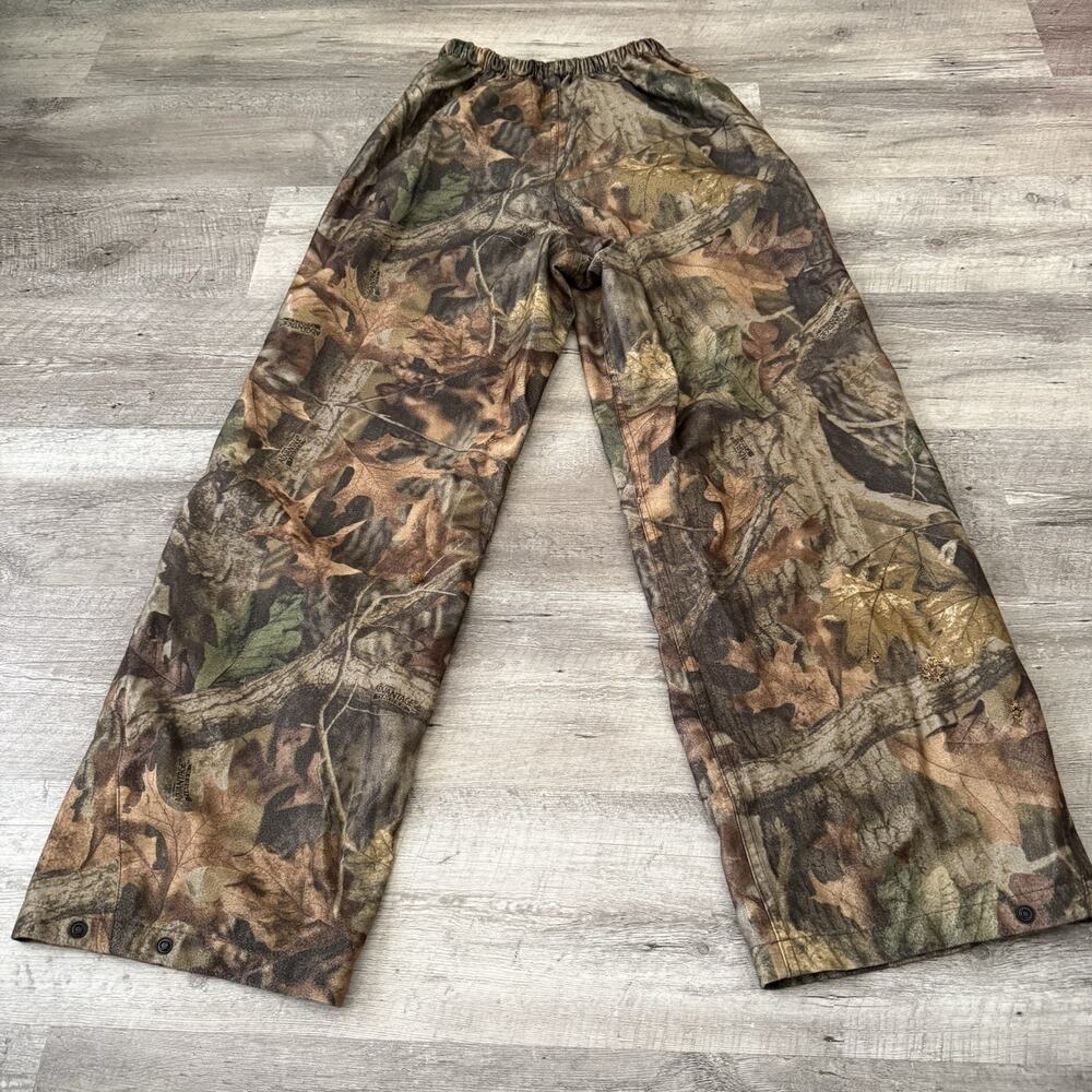 Mad Dog Gear Woodland Camo Pants Mens Medium Hunting Outdoor Mesh Lined Flannel